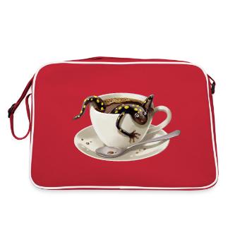 Coffee Salamander 3 - Retro Bag - red/white - Back