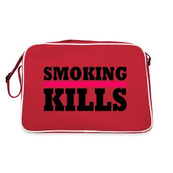 Smoking kills - Retro Bag - red/white - Back
