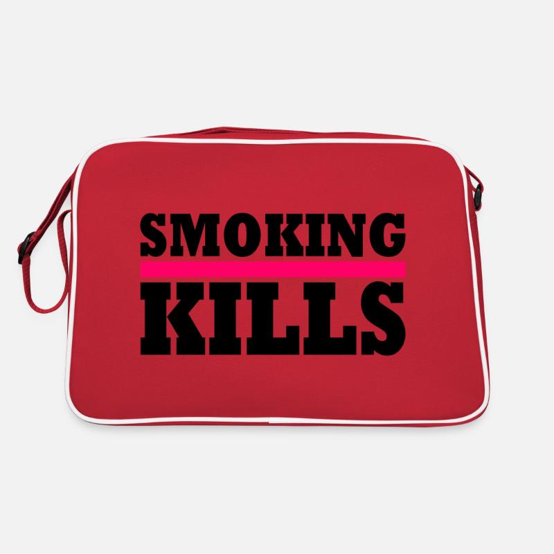 Smoking kills Retro Tasche