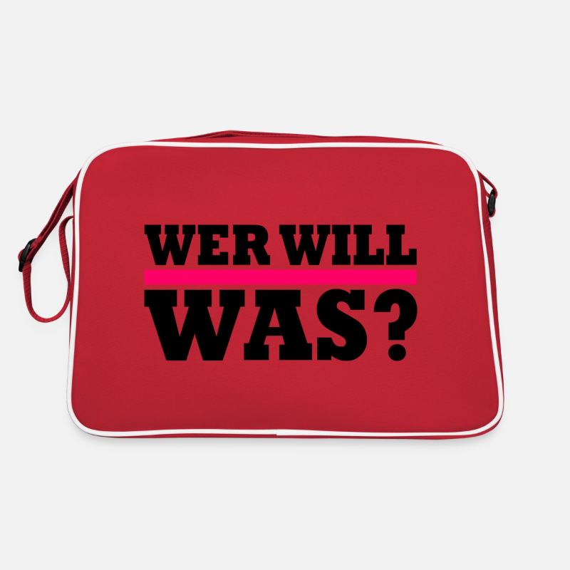 Wer will was Retro Tasche