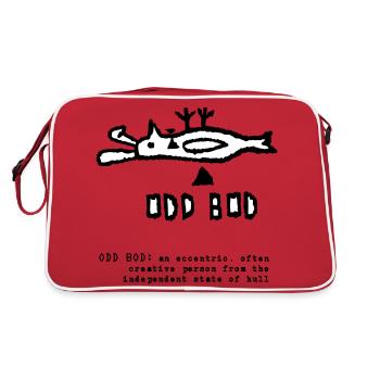 ODD BOD - Sac Retro - rouge/blanc - Dos