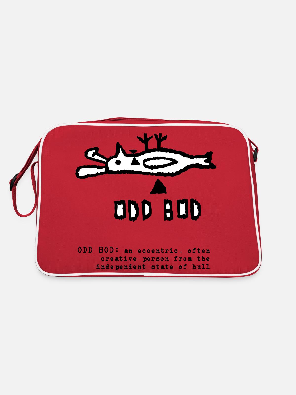 ODD BOD - Sac Retro - rouge/blanc - Dos