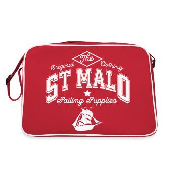 St Malo sailing supplies - Sac Retro - rouge/blanc - Dos