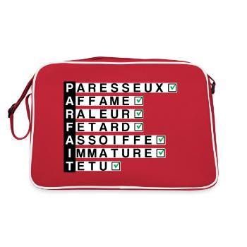 Parfait - Sac Retro - rouge/blanc - Dos