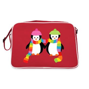 Christmas Pengus - Soul Relatives - Retro Bag - red/white - Back
