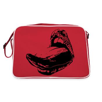 langue femme - Sac Retro - rouge/blanc - Dos