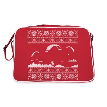Paraglider Knitting Pattern - Retro Bag - red/white - Back