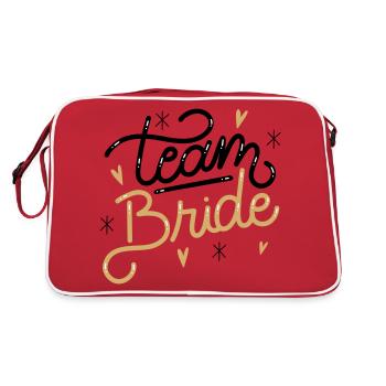 JGA Bachelorette Party Team Bride - Retro Bag - red/white - Back