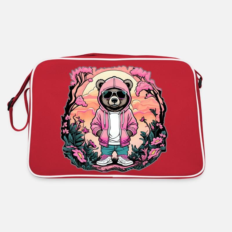 Rapper Bär 🐻 Retro Tasche