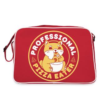 Professional Pizza Eater - Retro Bag - red/white - Back