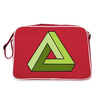 infinity infinity triangle cool gift - Retro Bag - red/white - Back