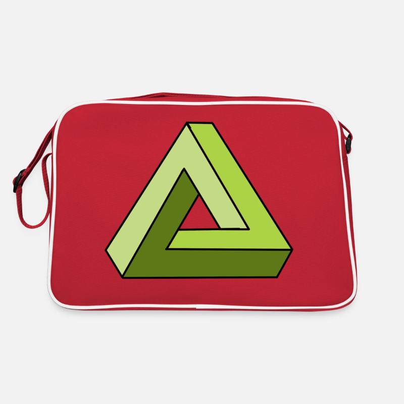infinity infinity triangle cool gift - Retro Bag - red/white