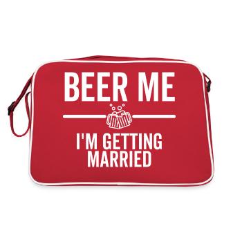 Beer Me I'm Getting Married - Sac Retro - rouge/blanc - Dos