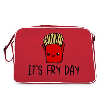 It's Fry Day - Retro Bag - red/white - Back