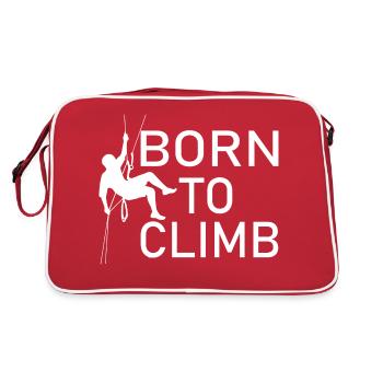 Bouldern Klettern Climbing - Retro Tasche - Rot/Weiß - Hinten
