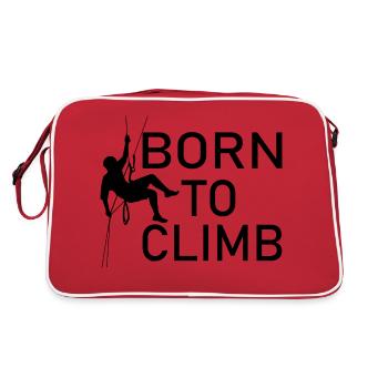 Bouldern Klettern Climbing - Retro Tasche - Rot/Weiß - Hinten