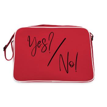 Yes, no - Retro Bag - red/white - Back