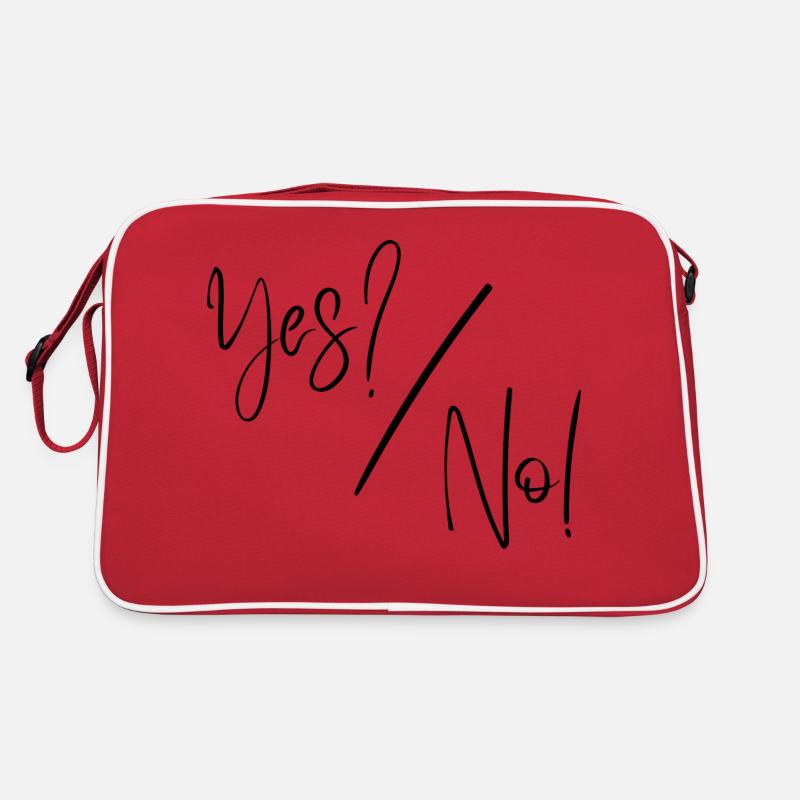 Ja, nein Retro Tasche