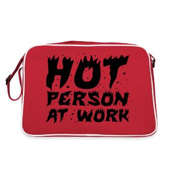 Personne chaude au travail 2 - Sac Retro - rouge/blanc - Dos