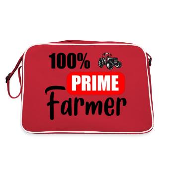 Agriculteur de premier ordre - Sac Retro - rouge/blanc - Dos