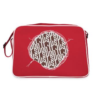 happy computer programming profession present idea - Retro Bag - red/white - Back