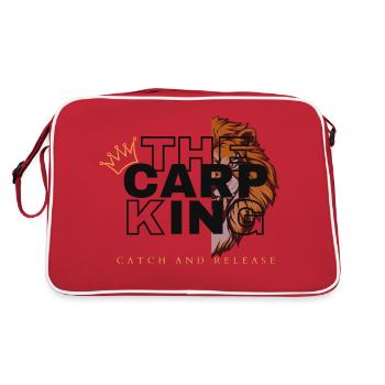 Le design du roi de la carpe - Sac Retro - rouge/blanc - Dos