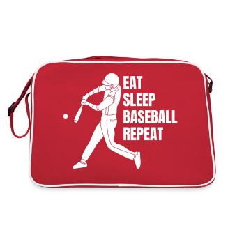 Cadeau de baseball Baseball Lover Jeu de baseball - Sac Retro - rouge/blanc - Dos