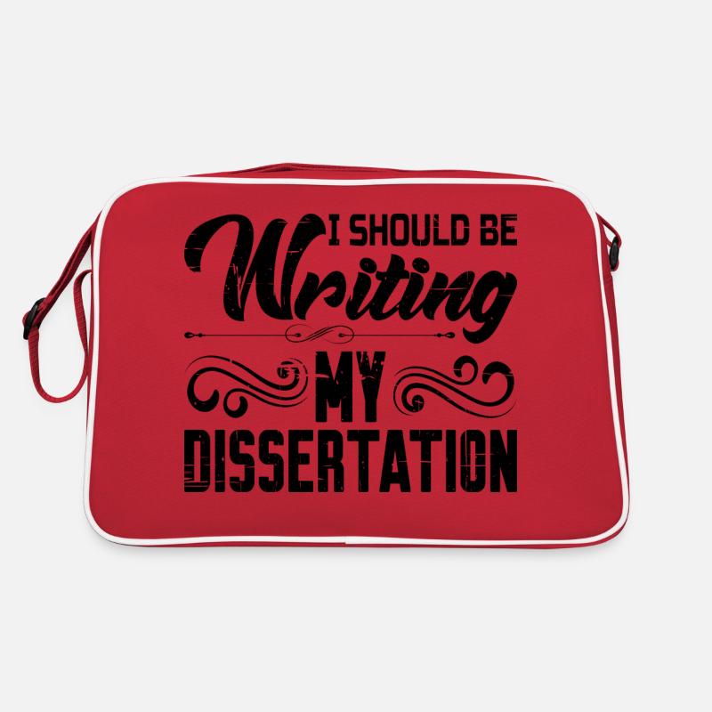I Should Be Writing My Dissertation 8 Retro Tasche
