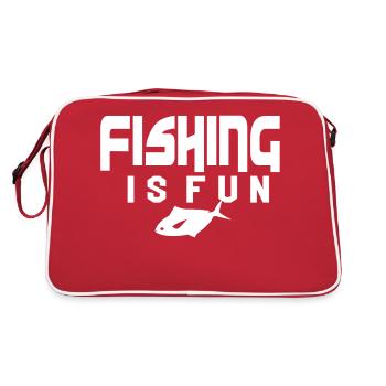 Fishing is fun. Evolution Angler Fishing Fishing - Retro Bag - red/white - Back