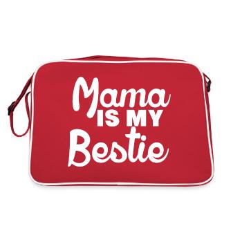 Maman est ma meilleure amie Maman est la plus grande maman maman - Sac Retro - rouge/blanc - Dos
