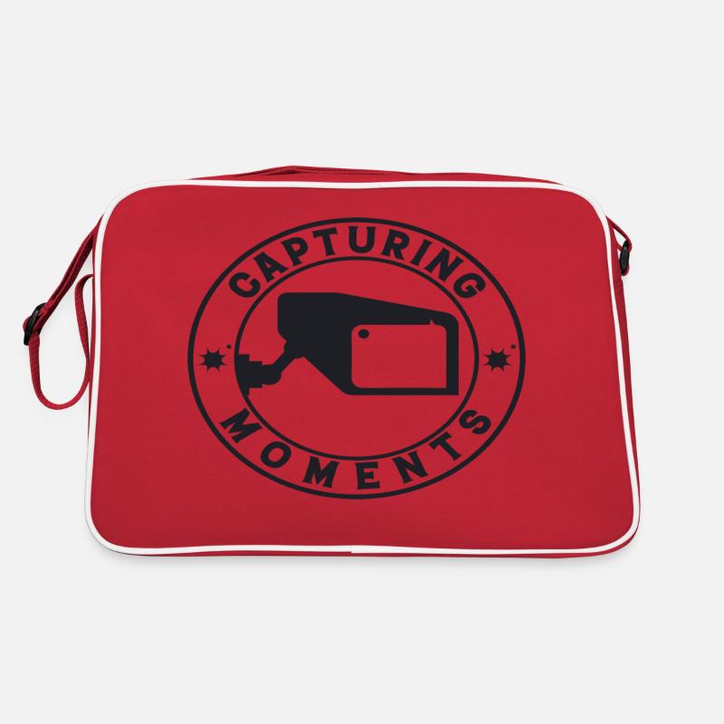Capturing Moments - Retro Tasche - Rot/Weiß