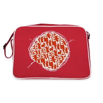 Vacances en famille citation drôle plage enfant adoptif - Sac Retro - rouge/blanc - Dos