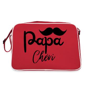 papa chéri - Sac Retro - rouge/blanc - Dos
