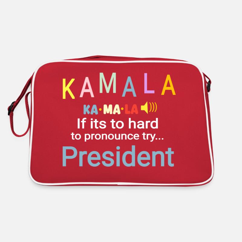 Difficile à prononcer Kamala President coloré Sac Retro