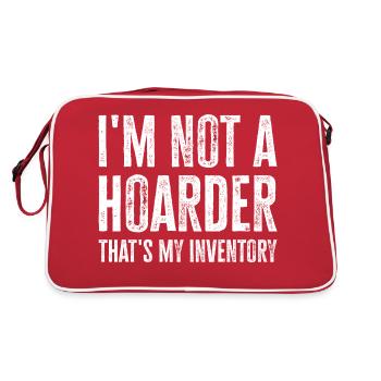 Je ne suis pas un thésauriseur, c’est mon inventaire - Sac Retro - rouge/blanc - Dos