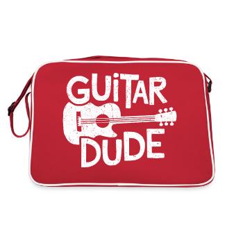 Guitar Dude - Music for Guitar Fans - Retro Bag - red/white - Back