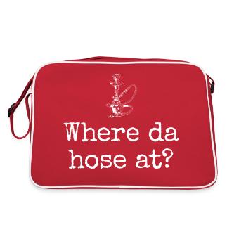 Look narguilé amusant pour les fans - Sac Retro - rouge/blanc - Dos