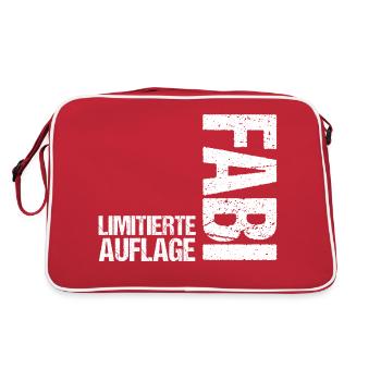 Fabien - Sac Retro - rouge/blanc - Dos