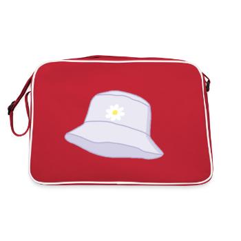 Bob avec une fleur - Sac Retro - rouge/blanc - Dos