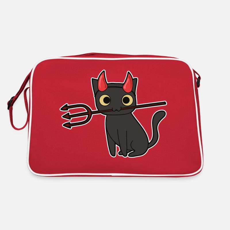 Chat Diable Halloween Sac Retro