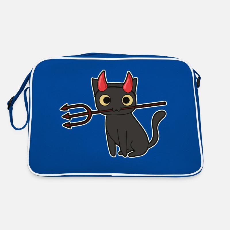 Cat Devil Halloween Retro Bag