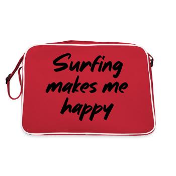 Surfer me rend heureux - Sac Retro - rouge/blanc - Dos