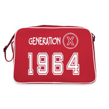 Génération X 1964 - Sac Retro - rouge/blanc - Dos