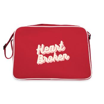 Heart Broken - Retro Bag - red/white - Back