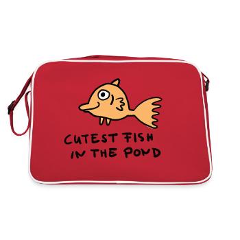 Les poissons les plus mignons de l’étang - Sac Retro - rouge/blanc - Dos