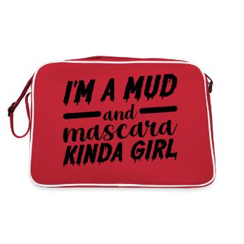 Je suis une fille de boue et de mascara 3 - Sac Retro - rouge/blanc - Dos