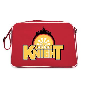 Dart Knight Castle - Retro Tasche - Rot/Weiß - Hinten