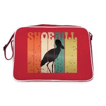 Bec-de-chaussure Ornithologue Forêt I Cadeau - Sac Retro - rouge/blanc - Dos