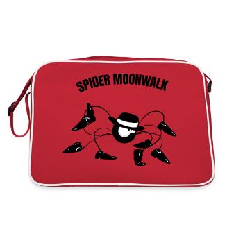 Beth l'araignée - Le Moonwalk (version texte) - Sac Retro - rouge/blanc - Dos
