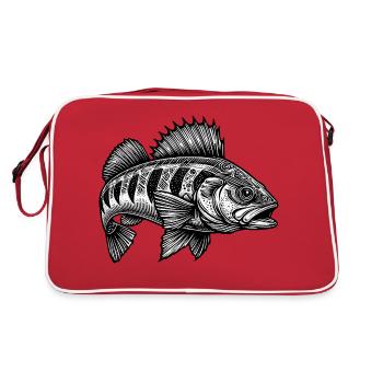 Perch - Retro Bag - red/white - Back